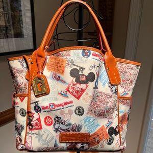 Dooney & Bourke Walt Disney World  4 Park Icons Tote Satchel Travel Bag